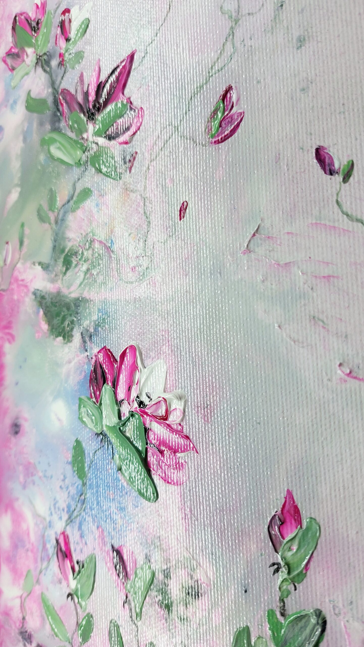 Originální květinový obraz.