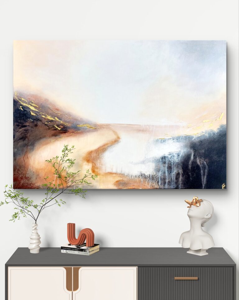 Obraz pravé zlato v abstraktním luxusním designu